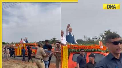 Security breach during PM Modi’s roadshow in Karnataka, video surfaces