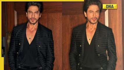 Shah Rukh Khan rolls back the years as he poses in black suit, fans wonder why he doesn’t age: ‘Thought it’s Aryan…’