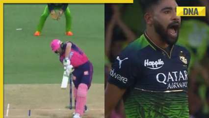 Watch: Mohammed Siraj sends Jos Buttler’s middle stump flying during RCB vs RR match