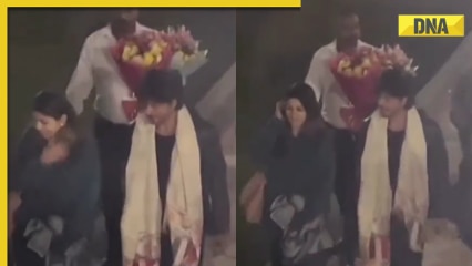 Viral video: Muffler-clad Shah Rukh Khan gets grand welcome in Sonamarg as he reaches Kashmir for Dunki shoot