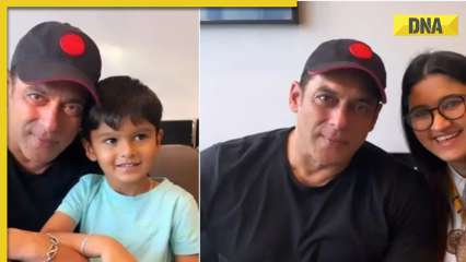 Salman Khan poses with Sania Mirza and Shoaib Malik’s son and sister in Dubai, video goes viral