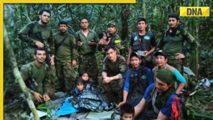 Four children, aged 13, 9, 4 and 1, survive in jungle for 40 days after plane crash