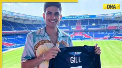 Watch: PSG presents Shubman Gill with No. 7 jersey on his visit to Parc des Princes