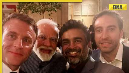 R Madhavan poses with PM Modi and French President Emmanuel Macron from banquet dinner at Louvre, see viral photos