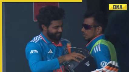 Watch: Yuzvendra Chahal gives death stare to Ravindra Jadeja, latter reacts with unexpected gesture