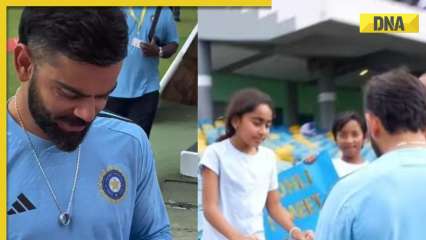 Watch: Virat Kohli’s priceless reaction after young fan gifts hand-made bracelet goes viral