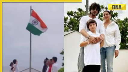 Shah Rukh Khan hoists tricolour at Mannat with family on Independence Day, explains how son AbRam has made it tradition