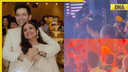 Parineeti Chopra-Raghav Chadha wedding: Punjab CM Bhagwant Mann grooves to Navraj Hans’ songs, sangeet videos go viral