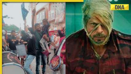 Shah Rukh Khan’s fans burst crackers, dance to dhol beats outside Gaiety Galaxy as Jawan crosses Rs 1000 crore