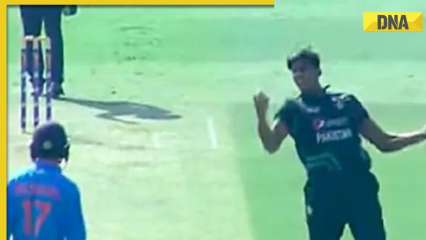 Watch: Pakistan star’s aggressive celebration after dismissing Rudra Patel in U19 Asia Cup match