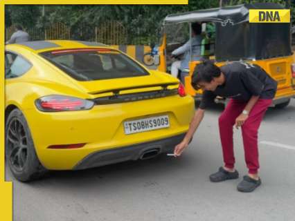 Viral video: Man attempts to light cigarette from Porsche exhaust, here's what happens next