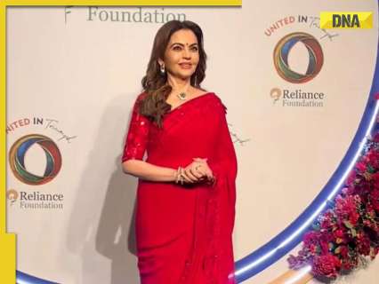 Nita Ambani channels 90s Bollywood glam in gorgeous red saree for dinner night at Antilia