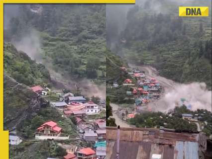 Uttarkashi cloudburst triggers flash floods in Dharali village, incident caught on camera