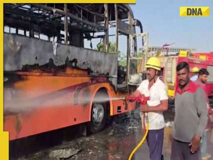 Rajasthan: Jaisalmer bus with 57 passengers enroute to Jodhpur catches massive fire, many injured, casualties reported