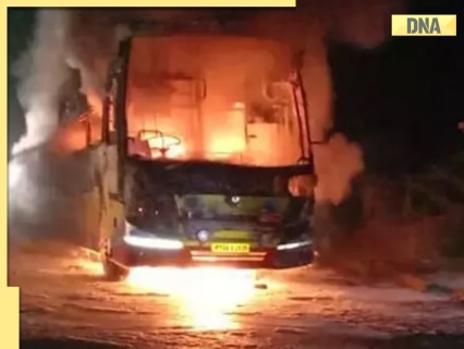 Kurnool bus accident: At least 20 killed as private bus catches fire on Hyderabad-Bengaluru highway