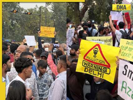 Thousands gathered at India Gate to protests over Delhi air pollution, AAP, Congress join in; several detained, WATCH