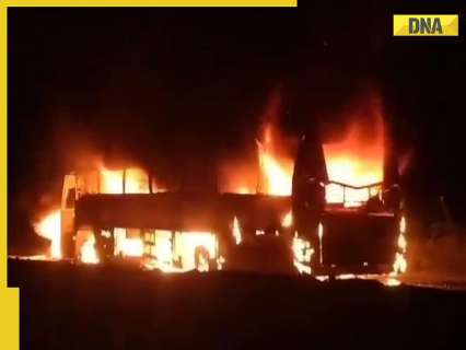 Andhra Pradesh Horror: 12 burnt alive, 18 others injured as bus collides with truck, details here