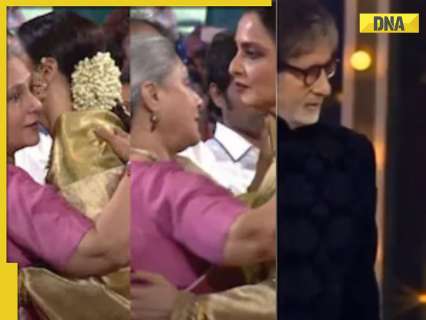 Viral video: When Rekha rushed to hug Jaya Bachchan after Amitabh Bachchan won big