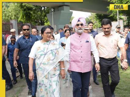 Delhi CM Rekha Gupta, LG Tarunjeet Singh Sandhu conduct inspection of Yamuna Ghats, assess cleanup progress