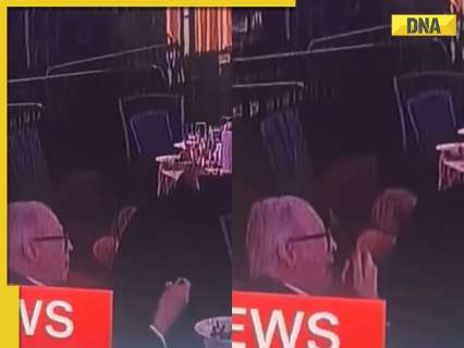 Viral Video: Amid shooting panic at Correspondents' Dinner, one attendee calmly continues eating salad