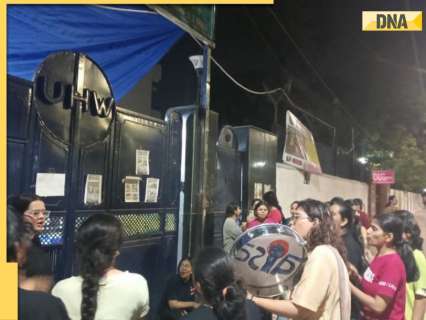 DU students hold late-night sit-in protest at Women Hostel amid exam-prep; allege 'forced extortion'; WATCH