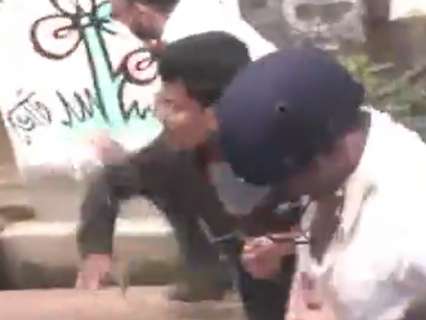 TMC MP Abhishek Banerjee attacked in Bengal's Sonarpur, pelted with eggs and shoes | WATCH
