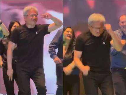 Nvidia's Jensen Huang goes viral for dancing with employees at Taiwan event | WATCH