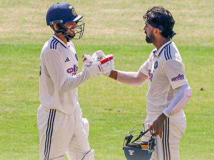 IND vs AFG Test: Shubman Gill, KL Rahul tons power India to 368/3 at stumps on Day 1; Mohammad Safi takes 2 wickets for Afghanistan