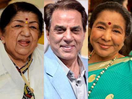 Dharmendra, Lata Mangeshkar, Asha Bhosle honoured with a mus