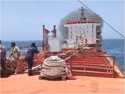 Was an India-linked vessel attacked near the Strait of Hormu