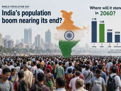 World Population Day: India's population boom nearing its end? Where will it stand in 2060?