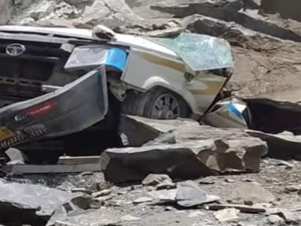 Himachal Pradesh: 13 people killed as car buried after landslide in Lahaul-Spiti