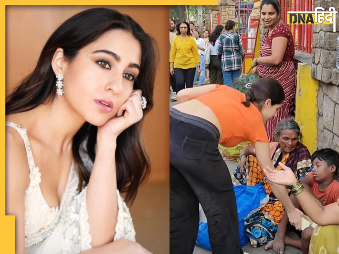 Sara Ali Khan ने मंदिर के बाहर बैठे गरीबों के लिए किया कुछ ऐसा, हर कोई कर रहा तारीफ, देखें वीडियो