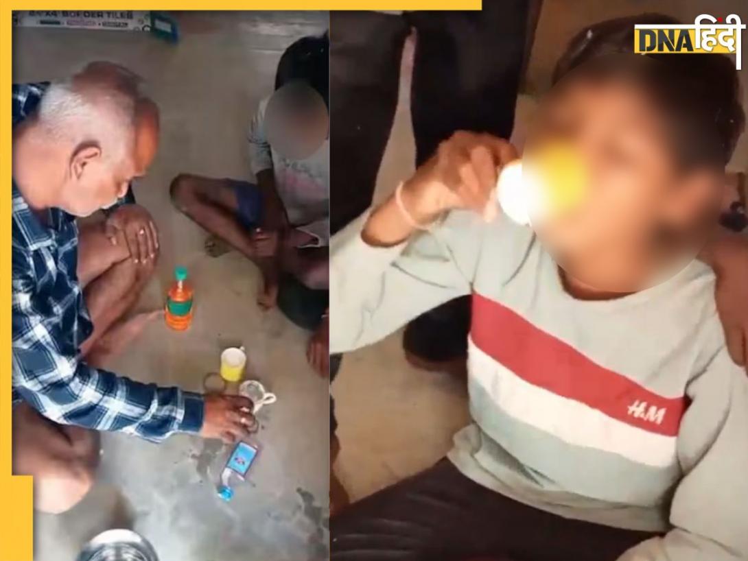Shocking Video: डॉक्टर के बाद अब मास्साब का कारनामा, छोटे-छोटे बच्चों को क्लास में बैठाकर पिलाई शराब