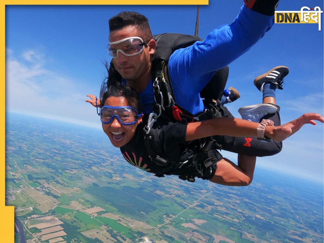 Sky Diving Places: भारत में इन जगहों पर ले सकते हैं स्काईडाइविंग का मजा, साहस से भरा है ये काम