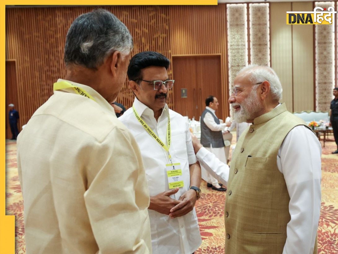 नीति आयोग की बैठक में दिखी दोस्ताना तस्वीर, PM मोदी के साथ चाय पर ठहाके लगाते दिखे कई राज्यों के CM