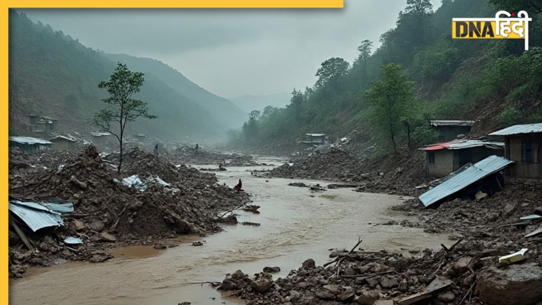 उत्तरकाशी के धराली गांव में बादल फटने से तबाही, सेना के कैंप से 10 ​​​​​​​जवान भी लापता