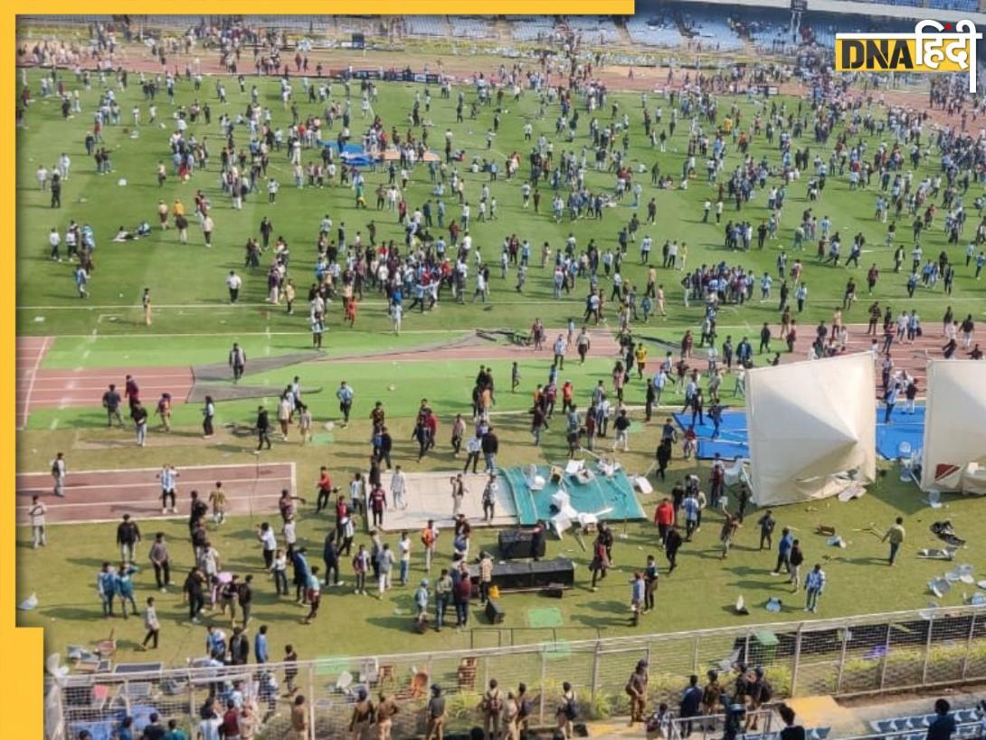 लियोनेल मेस्सी के लिए फैंस ने स्टेडियम में की तोड़फोड़, अफरा-तफरी का वीडिया वायरल