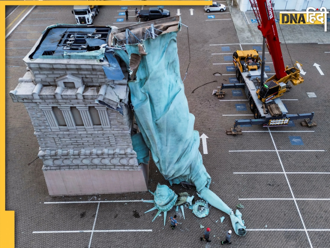 तेज तूफान से गिरी 'Statue Of Liberty'? ब्राजील से सामने आया VIDEO हो रहा वायरल, जानें क्या है सच