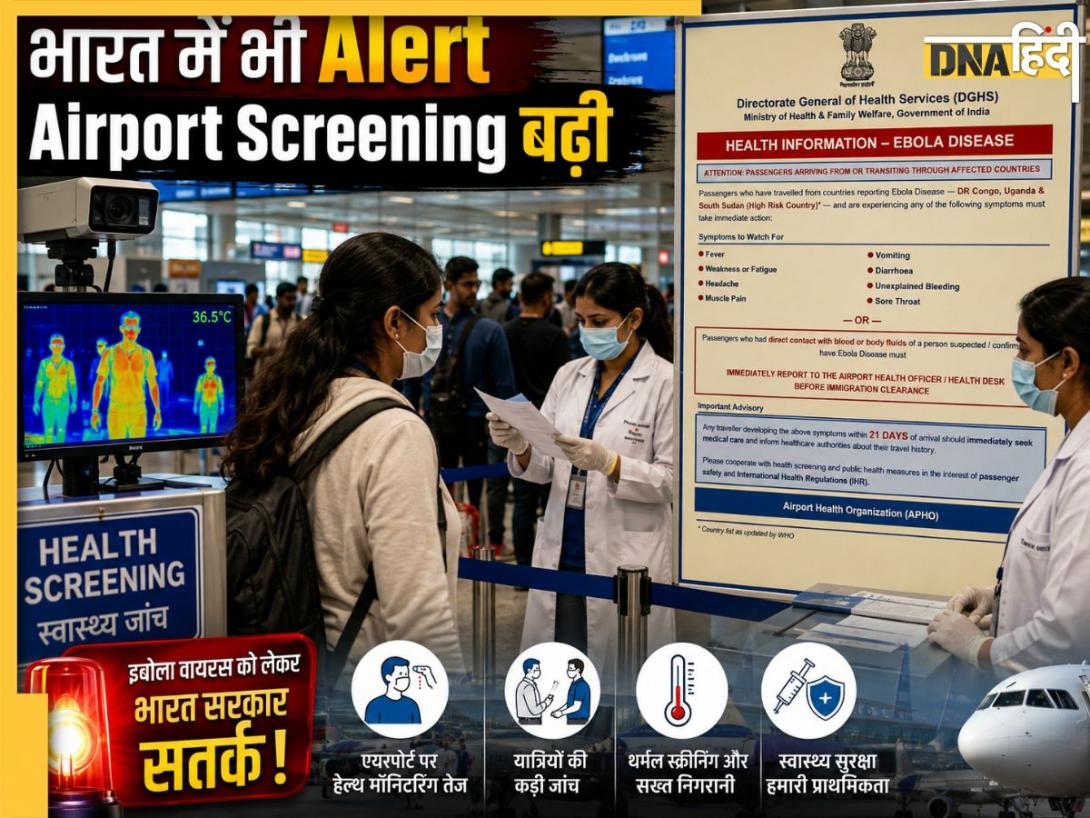 Ebola Virus को लेकर भारत अलर्ट! दिखें ये लक्षण तो तुरंत कराएं जांच, केंद्र सरकार ने जारी की एडवाइजरी 