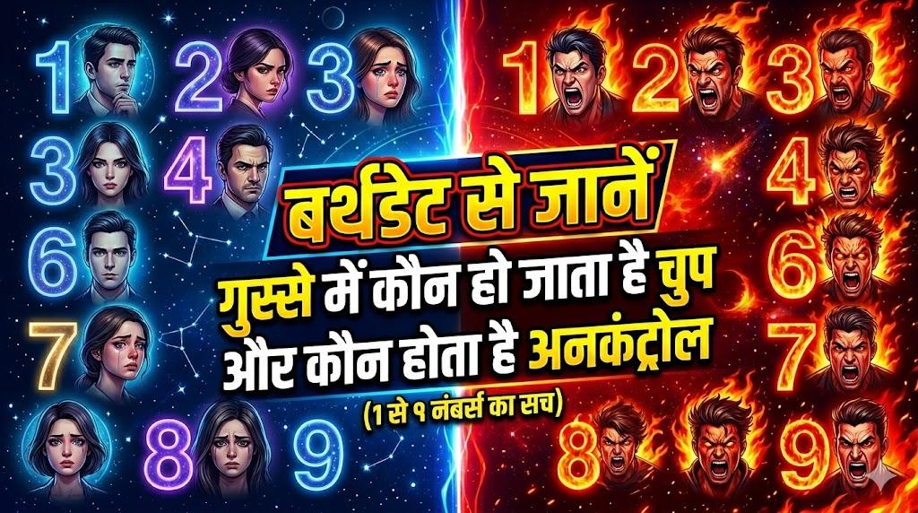 Numerology: गुस्से में कौन सा मूलांक कैसे करता है रिएक्ट? अपनी बर्थडेट से जाने अपना एंग्री ट्रिगर प्वाइंट