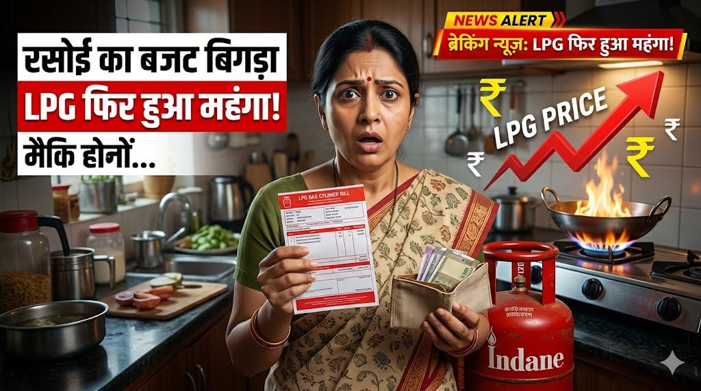 LPG सिलेंडर फिर हुआ महंगा! 3 महीने में दूसरी बढ़ोतरी, जानिए आपकी रसोई के बजट पर कितना पड़ेगा असर
