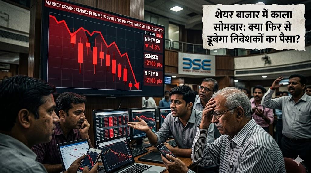 ब्लैक मंडे का डर या खरीदारी का मौका? अमेरिकी बाजार में भूचाल के बाद भारतीय निवेशकों के सामने सबसे बड़ा सवाल