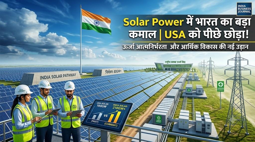 भारत ने सौर ऊर्जा में अमेरिका को पछाड़ा! अब बिजली बिल से लेकर नौकरियों तक, आपके लिए क्यों है यह बड़ी खबर?