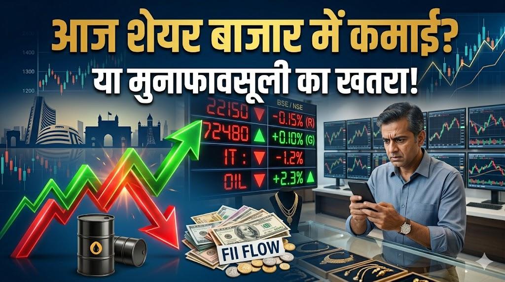 आज का बाजार में कमाई का मौका या मुनाफावसूली का खतरा? मंगलवार को निवेशकों के सामने होंगी कौन सी 5 चुनौतियां?