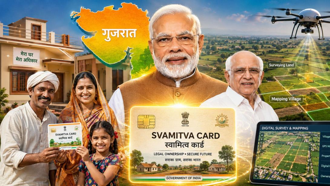 मोदी सरकार के 12 साल, स्वामित्व योजना के दूसरे चरण में नंबर 1 पर गुजरात, यहां बने देश के आधे से अधिक प्रॉपर्टी कार्ड 