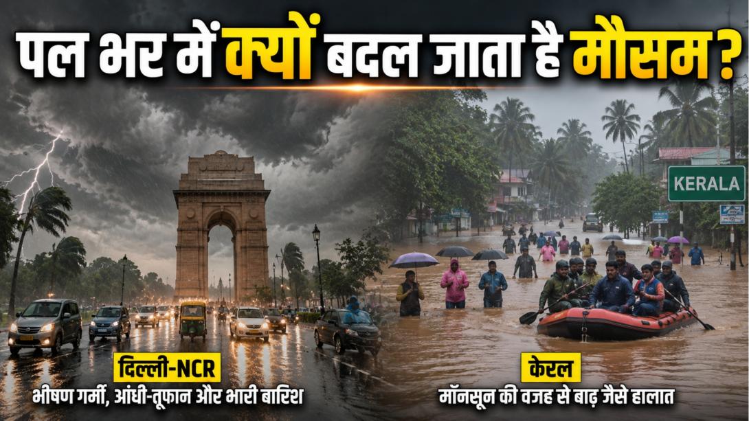 दिल्ली से केरल तक भारत का मौसम अचानक क्यों बदल रहा है? झुलसाने वाली गर्मी से बारिश-बाढ़ तक, समझिए क्यों हो रहा परिवर्तन