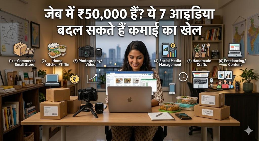 Business Idea: ये 7 छोटे बिजनेस क्यों सबसे ज्यादा खोजे जा रहे हैं? जानिए कैसे ₹50,000 में खड़ा हो सकता है बड़ा स्टार्टअप!