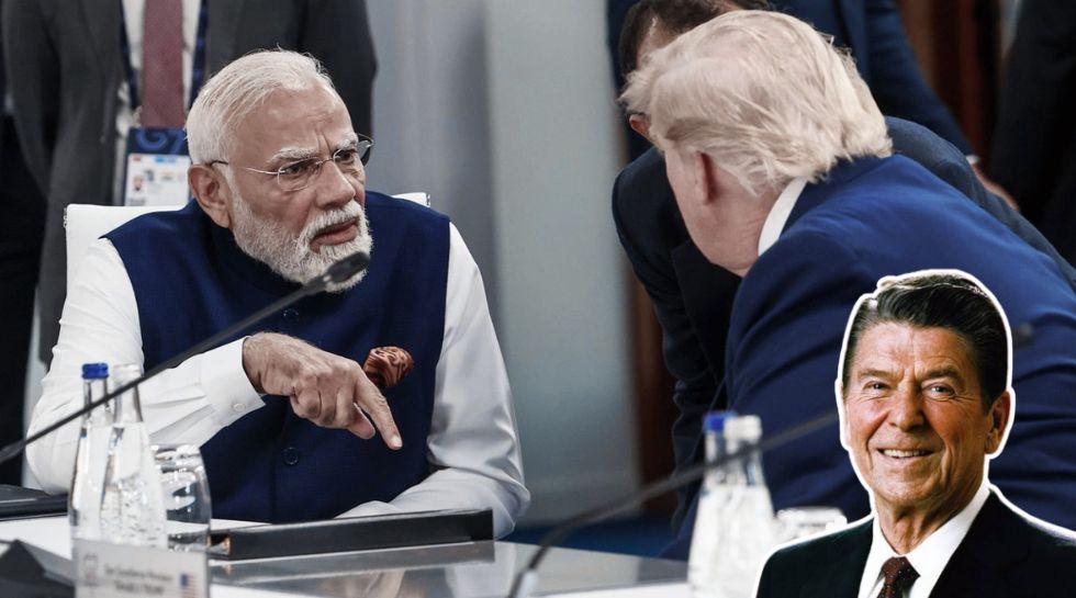रोनाल्‍ड रीगन की बात से कैसे पीएम मोदी ने ट्रंप को दिया जवाब?