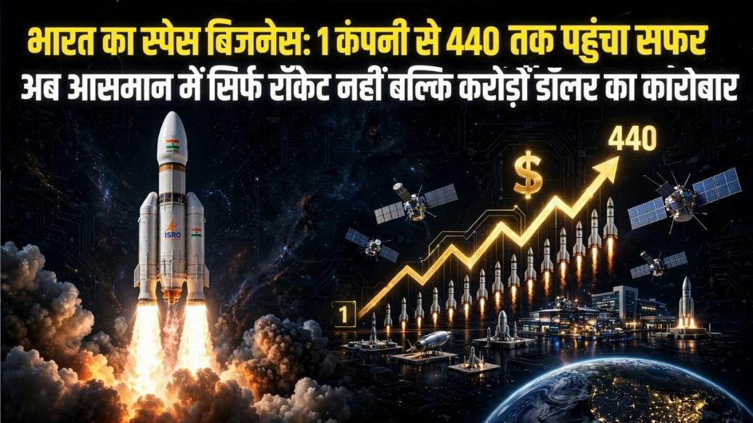 स्पेस में अब सिर्फ ISRO का राज नहीं! 440 कंपनियों की Space बिजनेस में एंट्री, खुला अरबों डॉलर का नया स्टार्टअप